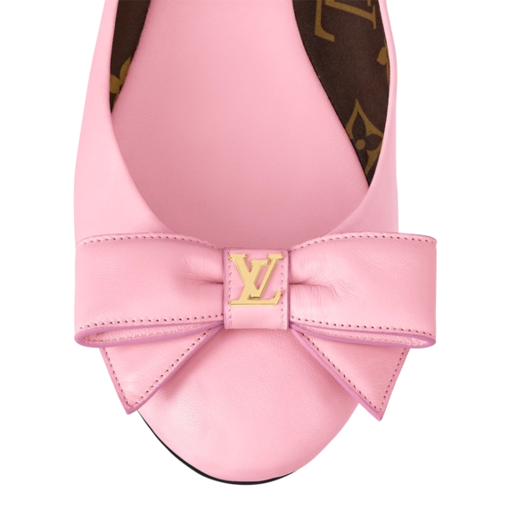 Women's Designer Shoes - Louis Vuitton Popi Flat Ballerina Rose Clair Pink - Get Discount Now!