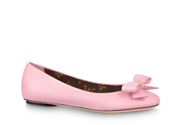 Stylish Louis Vuitton Popi Flat Ballerina Rose Clair Pink for Women - Get Discount!