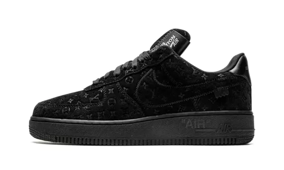 Louis Vuitton AIR FORCE 1 Low Virgil Abloh - Black/Black Men's Shoes On Sale!