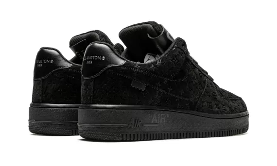 Shop Women's Shoes - Louis Vuitton AIR FORCE 1 Low Virgil Abloh - Black/Black - Discounted!