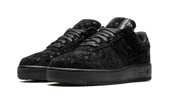 Save on Women's Shoes - Louis Vuitton AIR FORCE 1 Low Virgil Abloh - Black/Black!