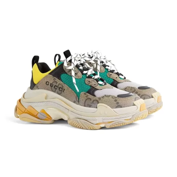 Stylish Women's Balenciaga x Gucci Triple S Sneakers - The Hacker Project