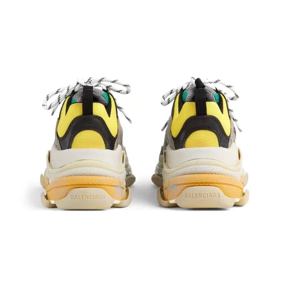 Mens Fashion Must-Have: Balenciaga x Gucci Triple S - The Hacker Project Beige Green Yellow