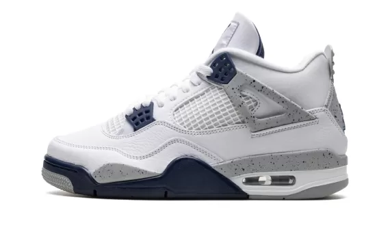 Shop Air Jordan 4 - Midnight Navy for Men's and Get Discount Now!