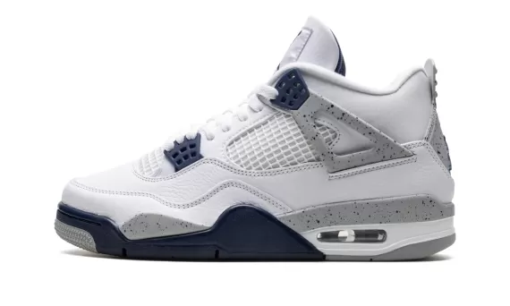 Women's Air Jordan 4 - Midnight Navy, Get Discount Now!