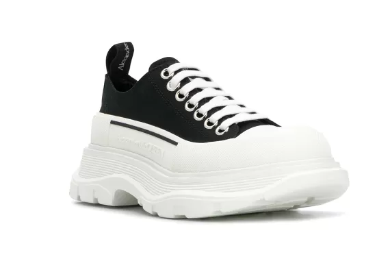 Women's Alexander McQueen Low-Top Flatform Sneakers - Black - Get Them Now at the Online Shop!