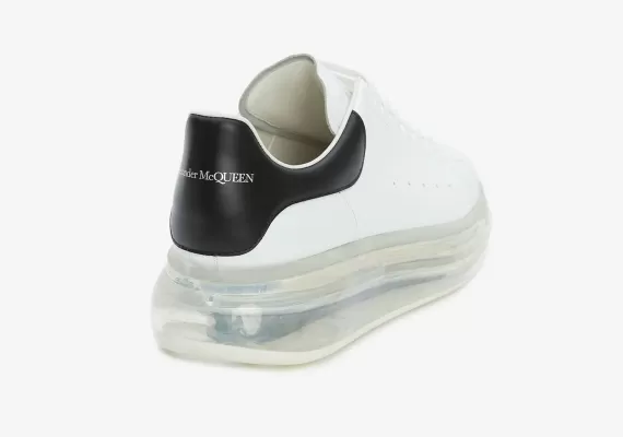 Get the Latest Men's Alexander McQueen Transparent Oversized Sole White/Black Shoes