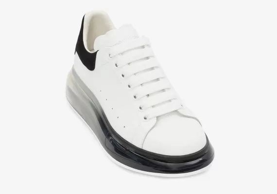 Men's Alexander McQueen Transparent Degrade Oversized Sole White/black - Shop Now