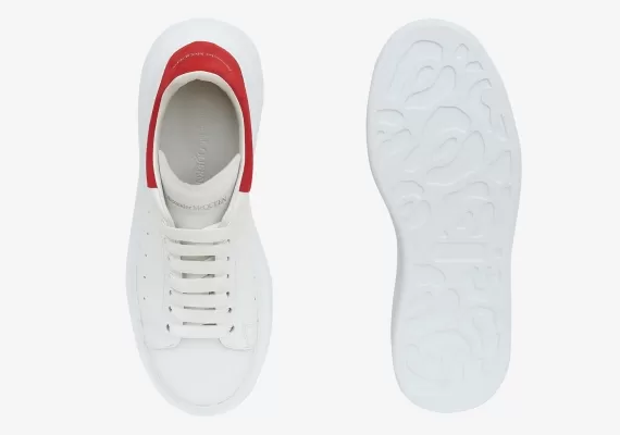 Shop Alexander McQueen's Lust Red Oversized Sneaker for Women