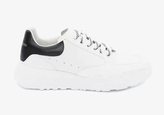 Alexander McQueen Trainer White/Black Men's Discount Shop