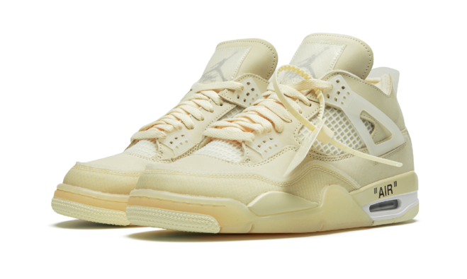 Men's Air Jordan 4 SP Off-White - Sail - Get Discounted Now!