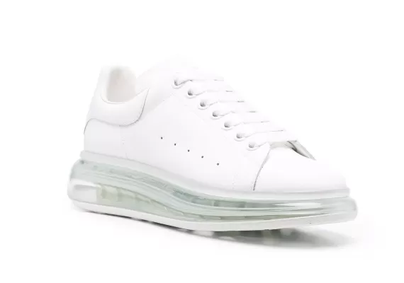 Buy Women's Alexander McQueen Transparent Oversized Sole White at a Discount