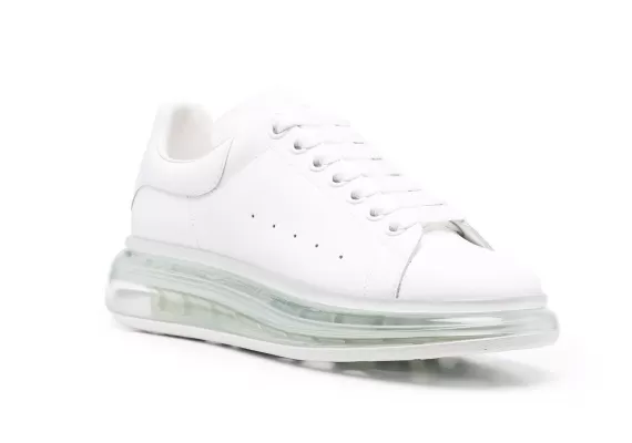 Men's Alexander McQueen Transparent Oversized Sole White - Get a Discount!