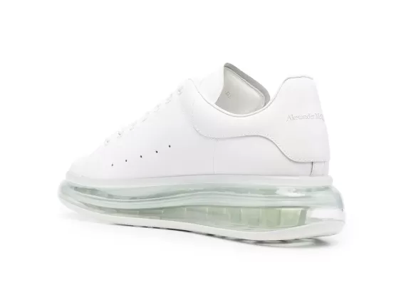 Shop Women's Alexander McQueen Transparent Oversized Sole White and Save