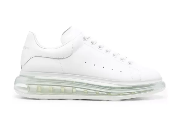 Shop Alexander McQueen Transparent Oversized Sole White for Women at Discount Prices