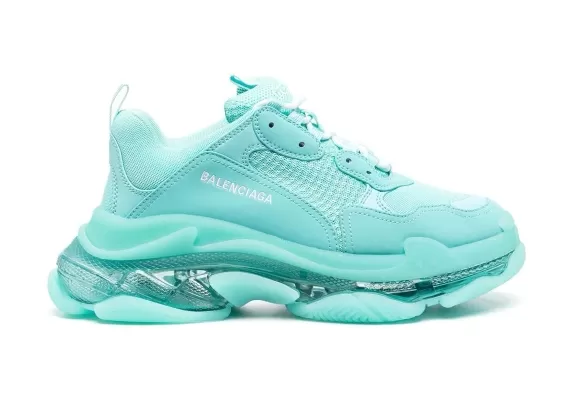 Balenciaga Triple S Turquoise Sneakers for Men - Sale Discount