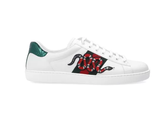 Shop Men's Gucci Ace Sneakers with Patch