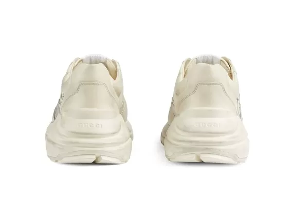 Women's Gucci Rhyton Sneaker with Think/Thank Print-Shop Online Now