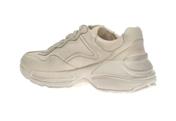 Gucci Rhyton Cream Lace-up Sport for Men - Get Now!