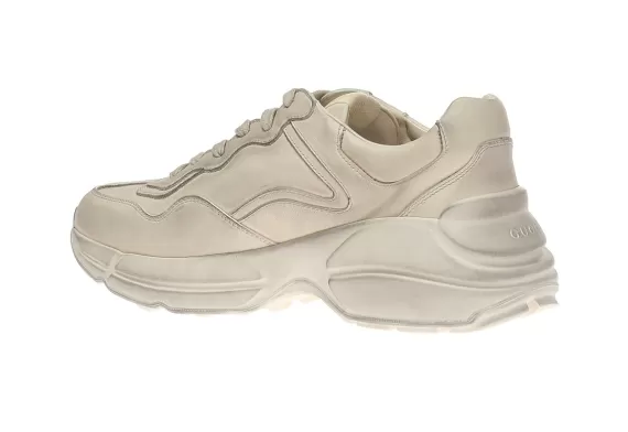 Shop Women's Gucci Rhyton Cream lace-up sport - Look Stylish!