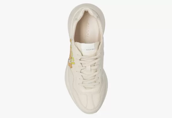 Get the Latest Gucci x Pablo Delcielo Rhyton Cream Sneakers for Men at a Discount!