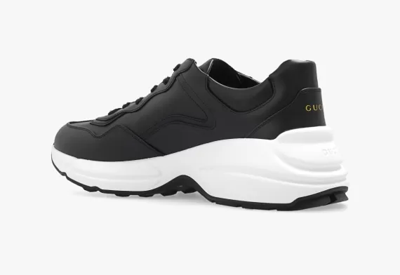 Get the Latest Men's Gucci Rhyton Sneakers in Black/White