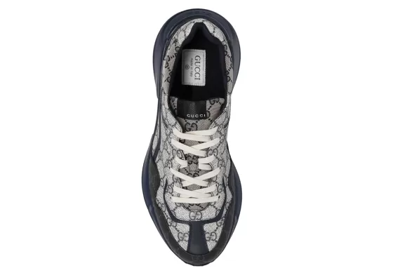 Women's Gucci Rhyton Sneakers Beige and Navy - Get Yours Now!
