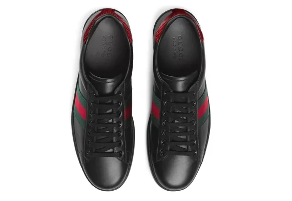 Discounted Men's Gucci Ace Embroidered Sneakers Black - Buy Now!