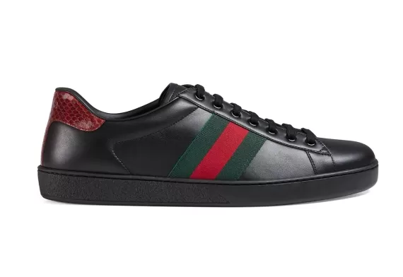 Men's Gucci Ace Embroidered Sneakers Black - Buy Now and Get a Discount!