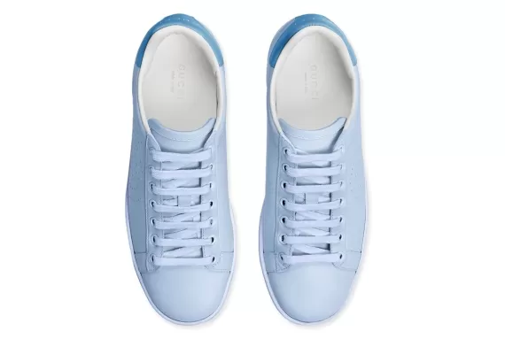 Save on Women's Gucci Ace Low-Top Sneakers Interlocking G - Blue Today!