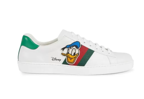 Women's Gucci x Disney Donald Duck Ace Sneakers - On Sale Now!