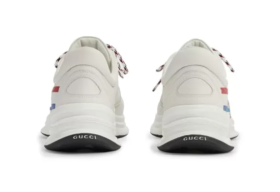 Men's Gucci Low-top Sneakers - Logo Print Red/White/Blue