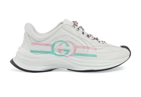 Women's Gucci Run Leather Sneakers Interlocking G - Shop Now & Enjoy Discount!