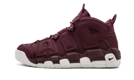 Shop Nike Air More Uptempo - 96 QS Night Maroon/Night Maroon-Sail Men's Shoes