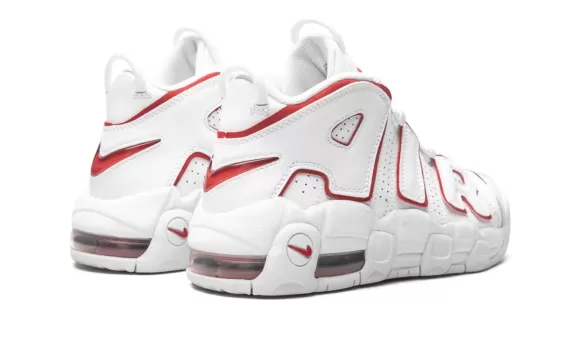 Get Discount on Women's Nike Air More Uptempo GS - White/Varsity Red Now!