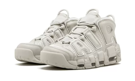 Women's Nike Air More Uptempo '96 Light Bone/White-Light Bone On Sale