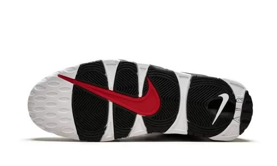 Men's Shoes: Get Discount on Nike Air More Uptempo - Bulls White/Black-University Red