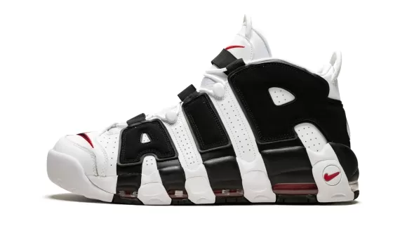 Buy Nike Air More Uptempo - Bulls White/Black-University Red Discounted Men's Shoes
