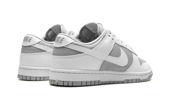 Get a Discount on Men's Nike Dunk Low - White/Grey Now