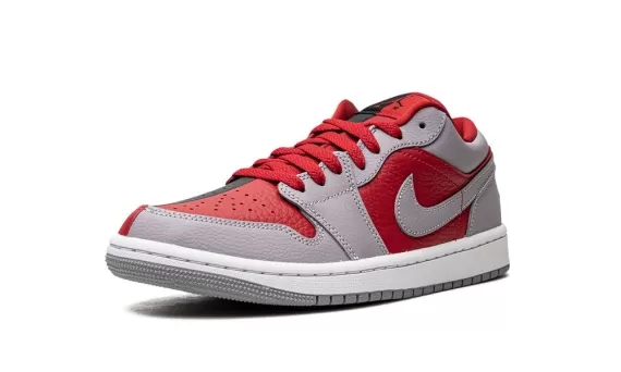 Women's Air Jordan 1 Low SE - Gym Red/Cement Grey-Black - Buy Now On Sale