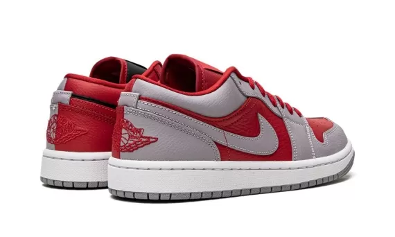 Grab Women's Air Jordan 1 Low SE - Gym Red/Cement Grey-Black On Sale