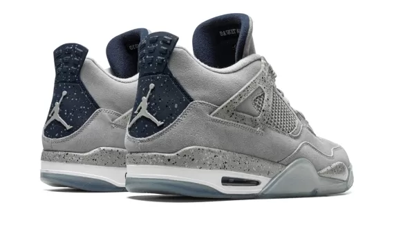 Women's Air Jordan 4 - Georgetown PE - Get It Now At Sale Price!