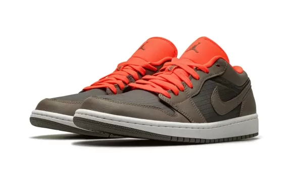 Shop the Air Jordan 1 Low SE - Black/Olive/Bright Crimson for Women!