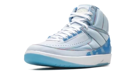 Find Men's Air Jordan 2 - J Balvin Light Blue/White - On Sale Now!