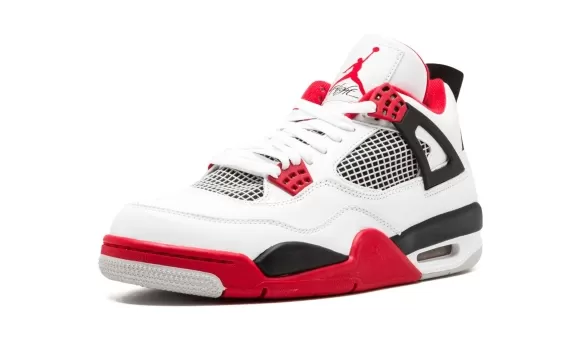 Upgrade Your Look with Air Jordan 4 Retro - Fire Red for Men