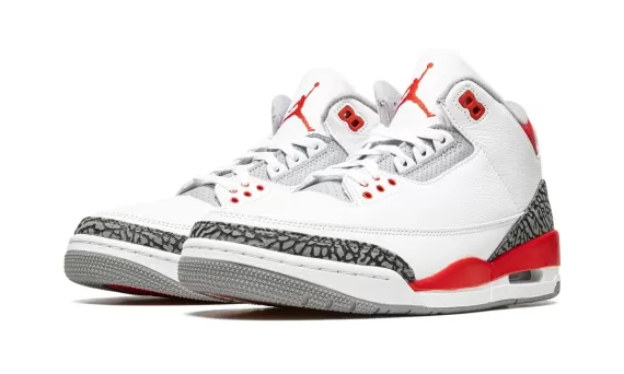 Save Now On Air Jordan 3 Retro OG - Fire Red 2022 For Men