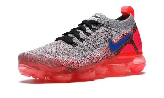 Shop Women's Nike Airmax Vapormax Fluknit - White/Ultramarine-Hot Punch at a Reduced Price!