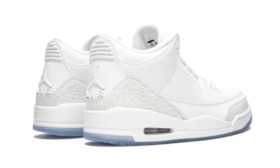 Get the Women's Air Jordan 3 Retro - Pure White at a Discount Now!