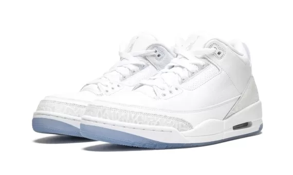 Get Men's Air Jordan 3 Retro - Pure White at a Low Price!
