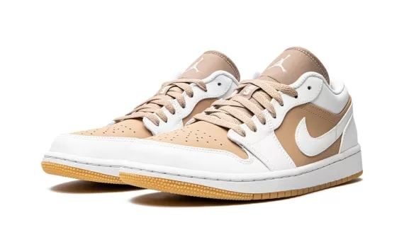 Be Stylish with Air Jordan 1 Low Hemp/White for Women - Buy Now!